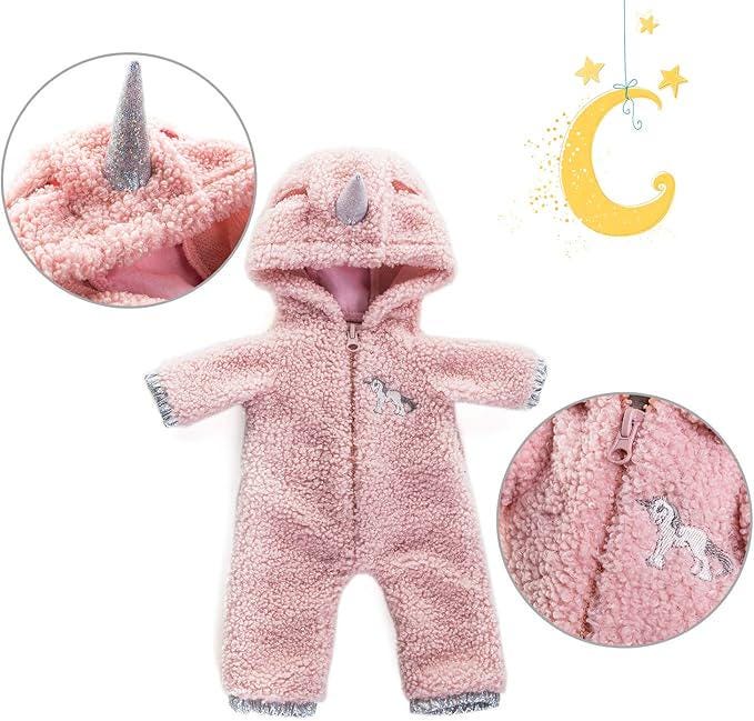 Plush Husky Dog Toy in Pink Unicorn Outfit