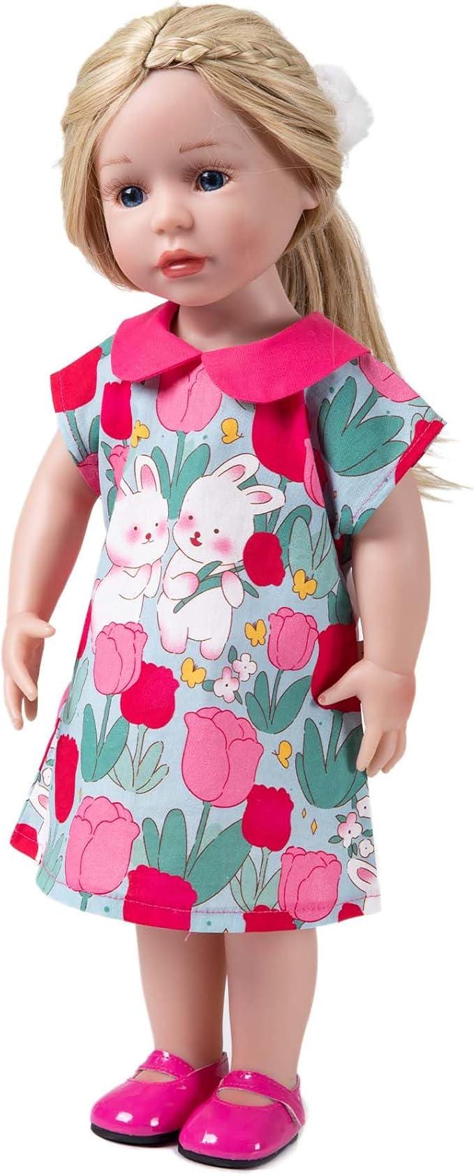AG Doll Clothes, 3-Piece Rabbit Dress Set for 18" Dolls