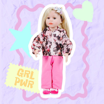 AG Doll Clothes Set, Hooded Jacket, Unicorn Hairpin, 18" Girl Dolls