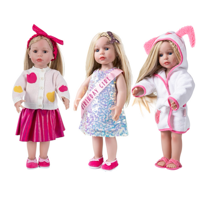 Birthday Princess Mermaid American Girl Get Ready Outfit 3 Sets