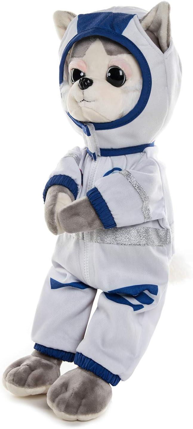 Astronaut Husky Plush Toy, Soft Space Dog, 16" Tall
