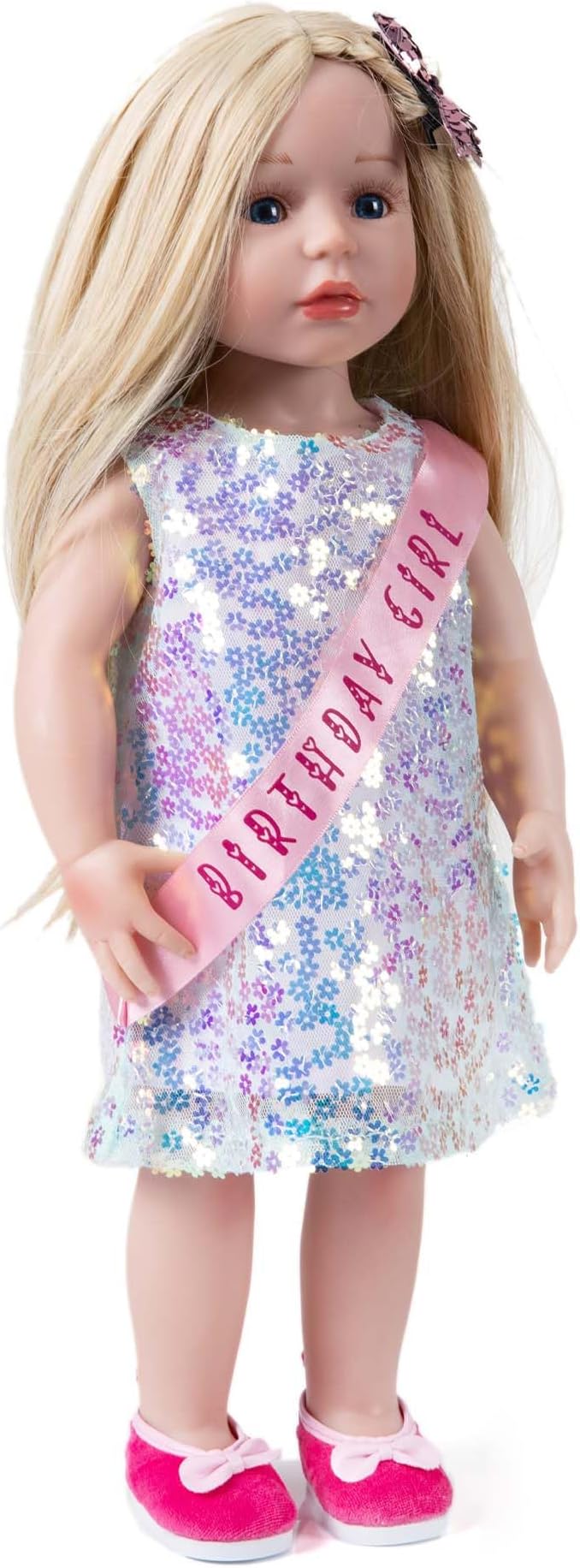 Birthday Girl Sparkle Set – 3-Piece Doll Outfit