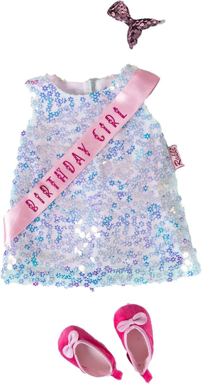 Birthday Girl Sparkle Set – 3-Piece Doll Outfit
