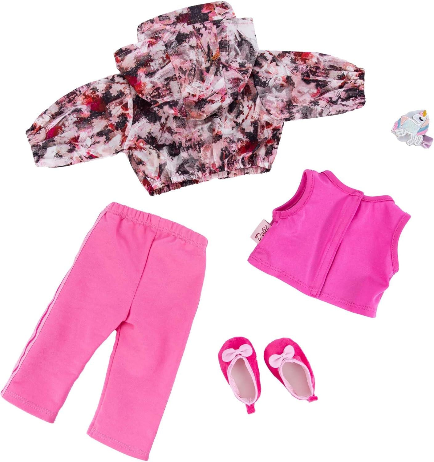 AG Doll Clothes Set, Hooded Jacket, Unicorn Hairpin, 18" Girl Dolls