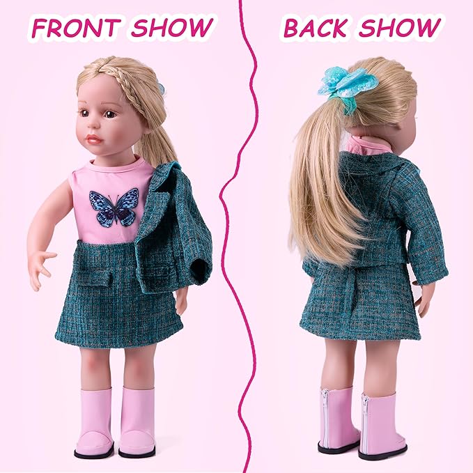 Power Chic Tweed Set – 5-Piece Doll Butterfly Outfit