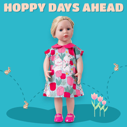 AG Doll Clothes, 3-Piece Rabbit Dress Set for 18" Dolls