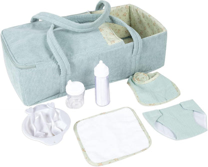 Doll Carrier Crib Set, Feeding Accessories, Fits 16-18 Inch Dolls